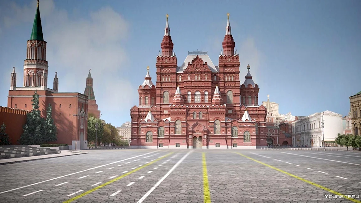 Площадь Кремля в Москве