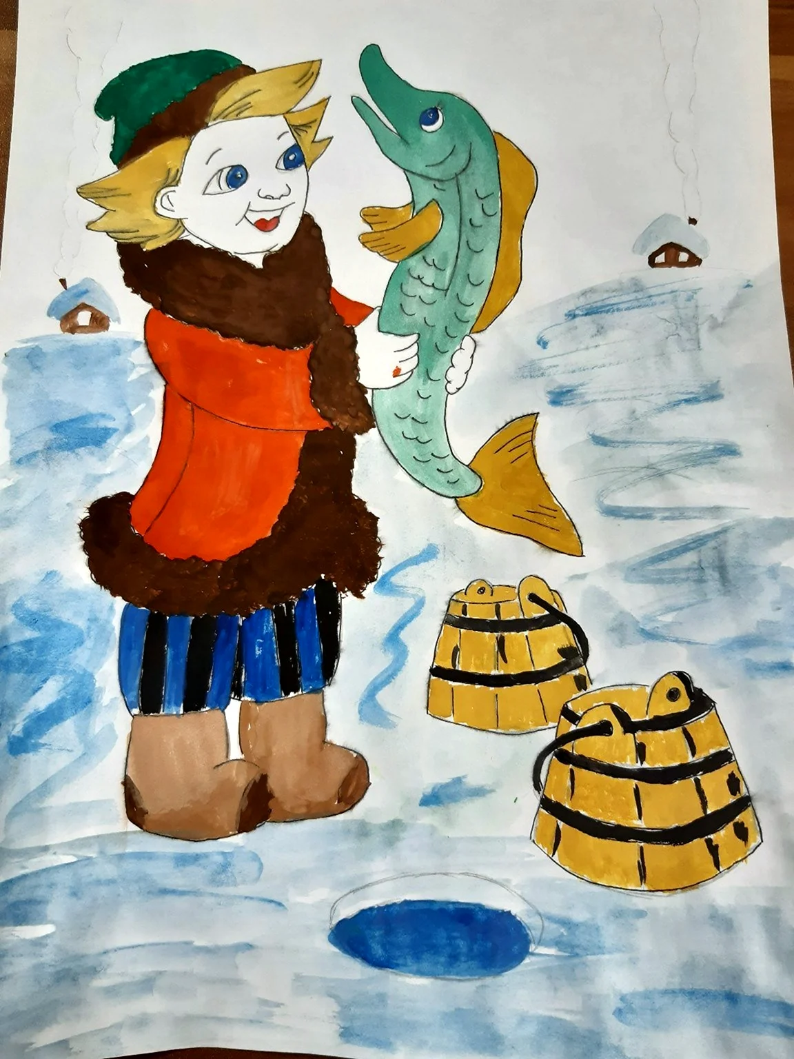 По щучьему велению рисование