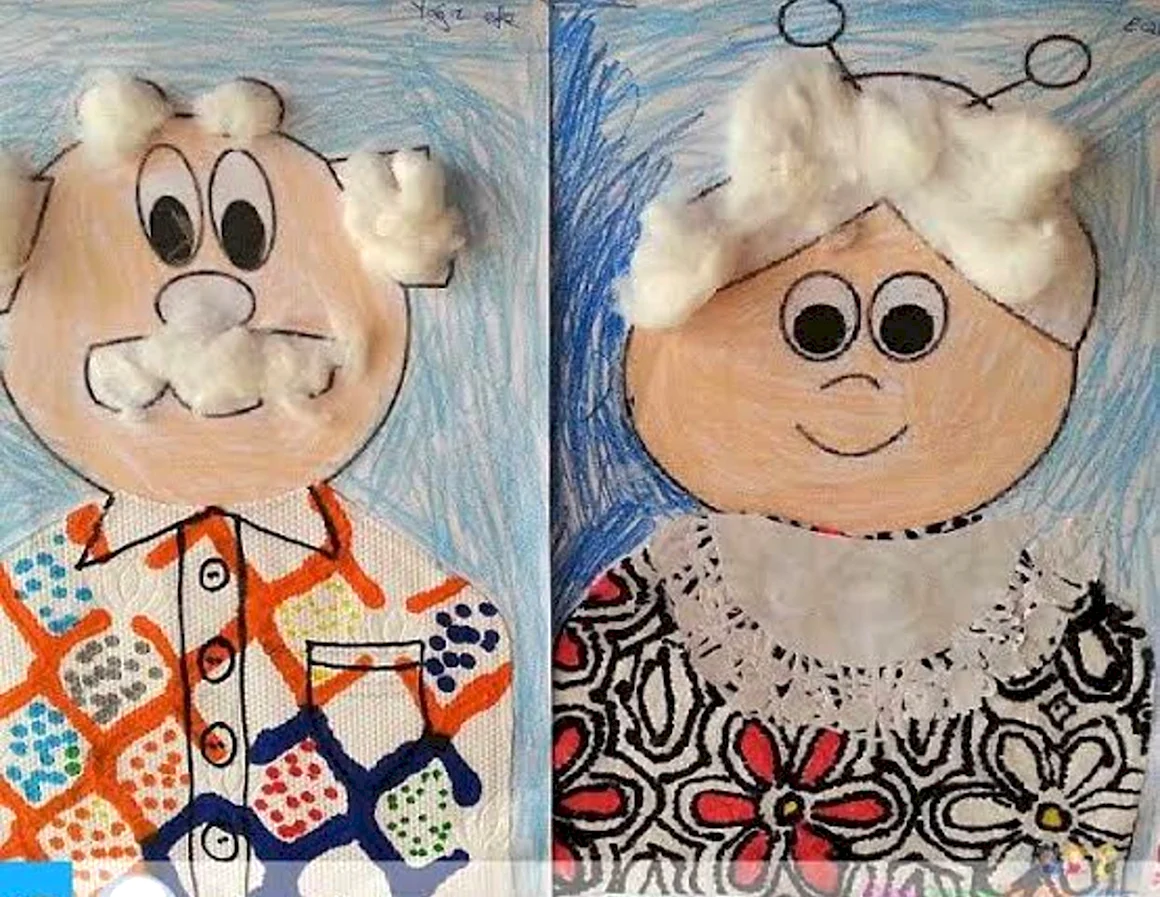 Поделка для бабушки и дедушки