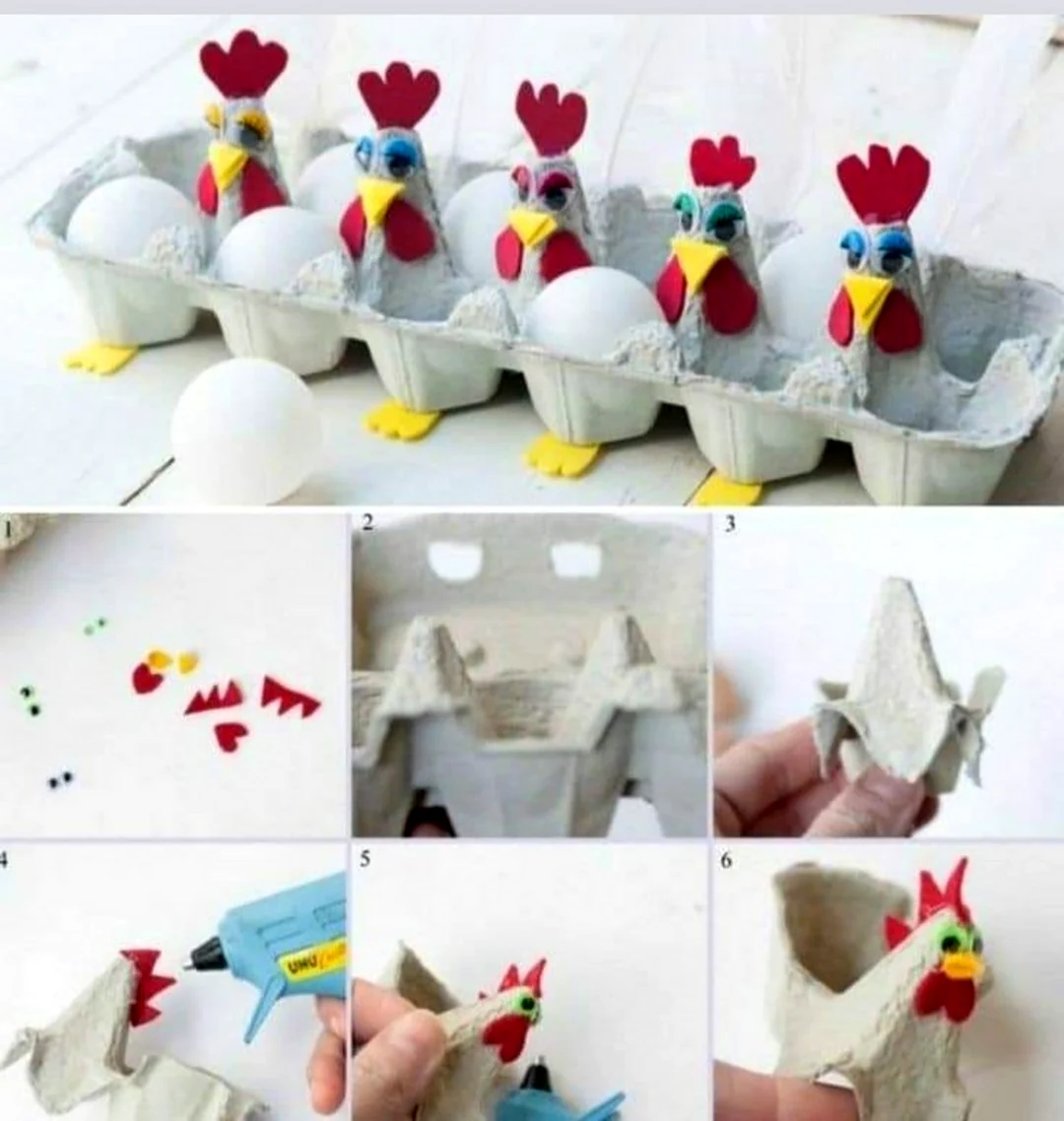 Поделка из лотка для яиц