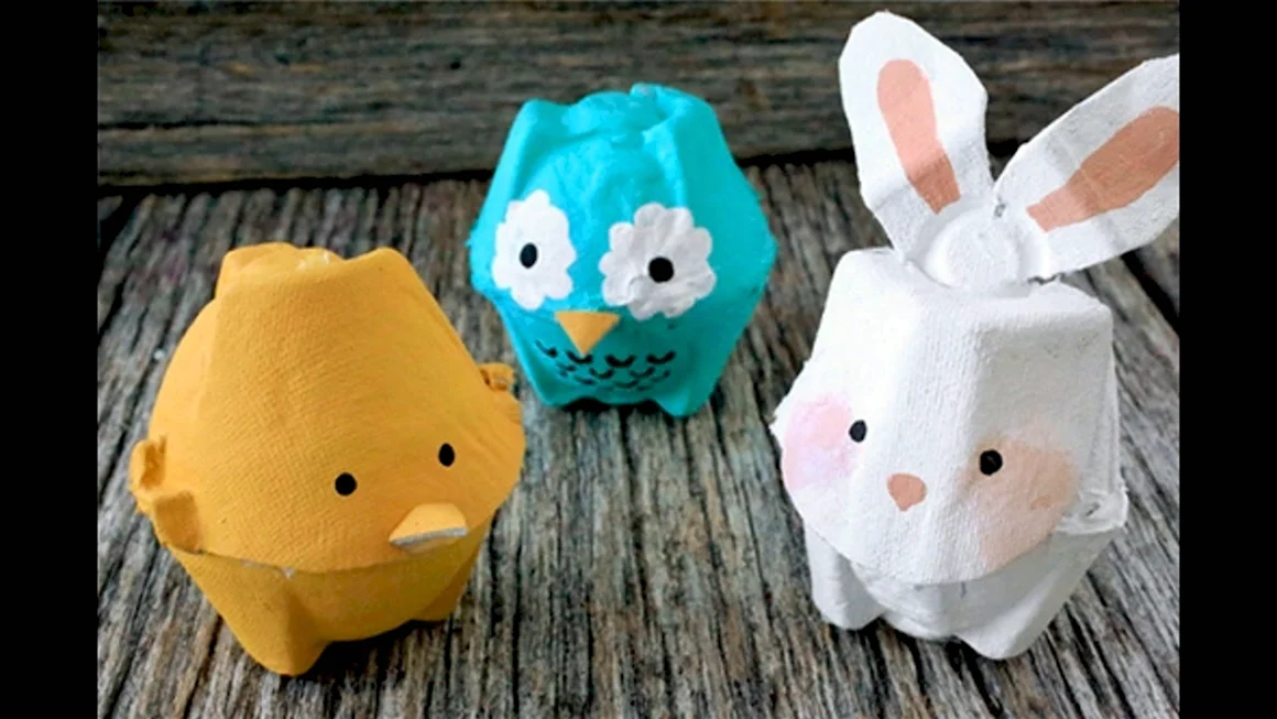 Поделки из коробок для яиц