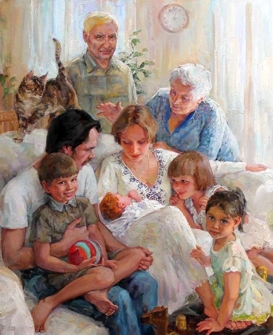 Полина Лучанова семейный портрет