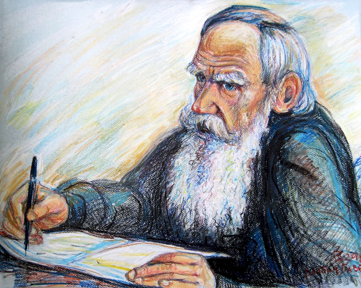Портрет л.н. Толстого 1884. Ге
