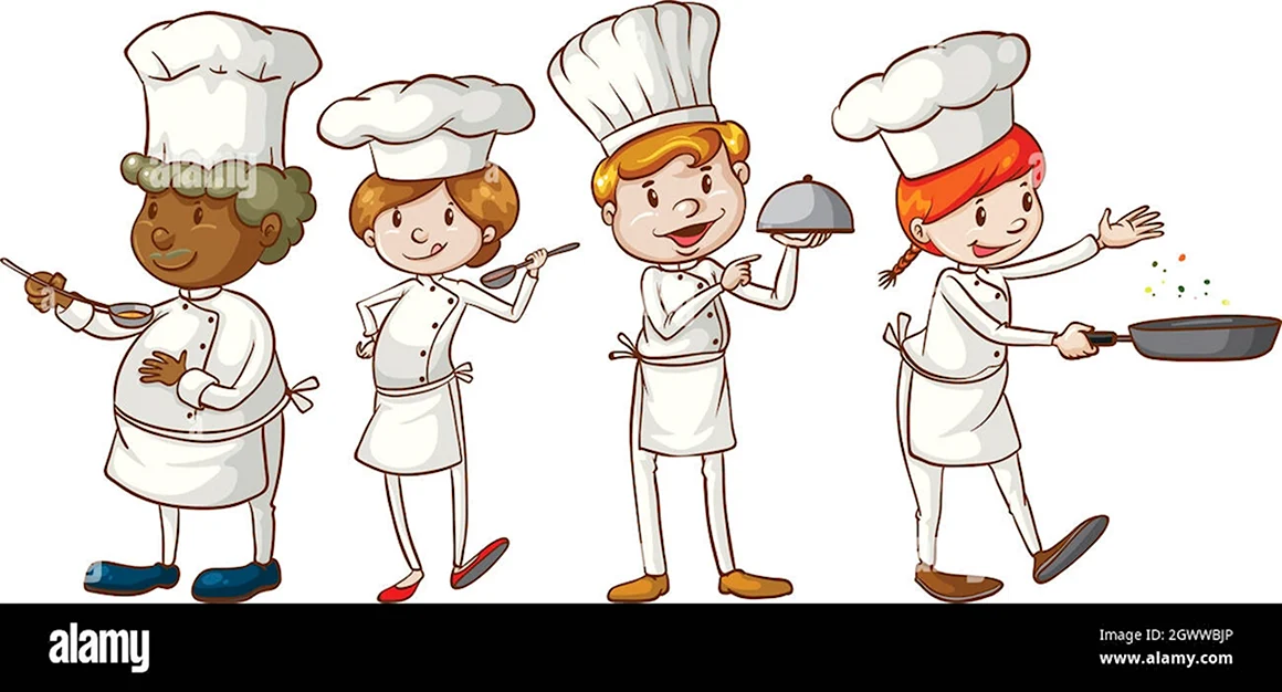 Повар школьной столовой рисунок