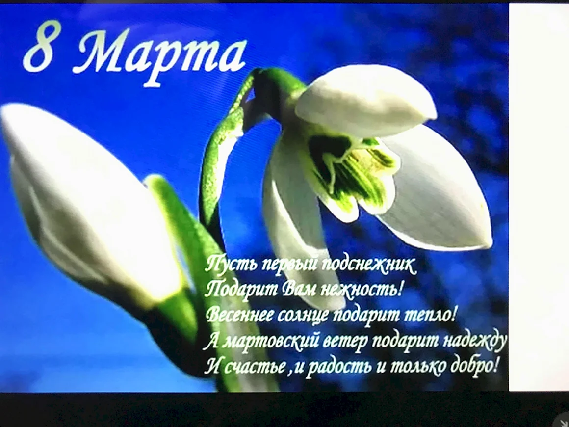 Поздравление с 8 марта
