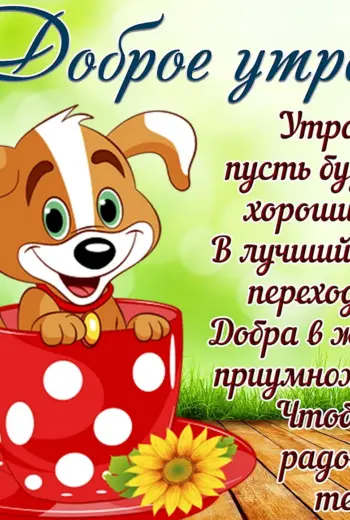 Поздравление с добрым утром