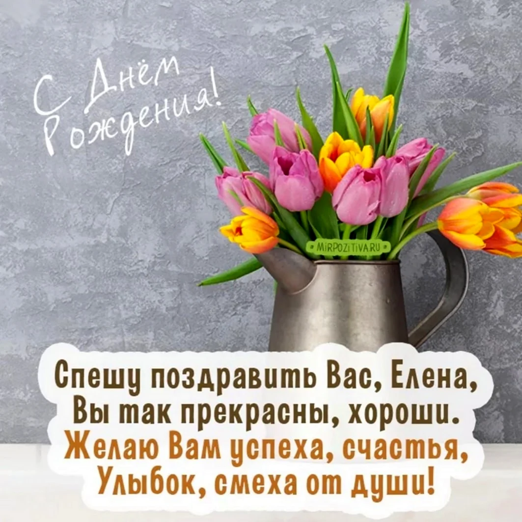 Поздравления с днём рождения Елене