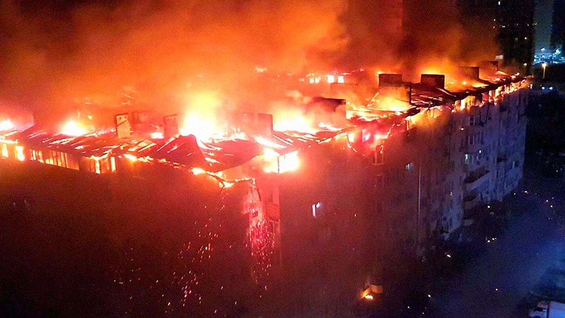 Пожар в Краснодаре 13.09.2020