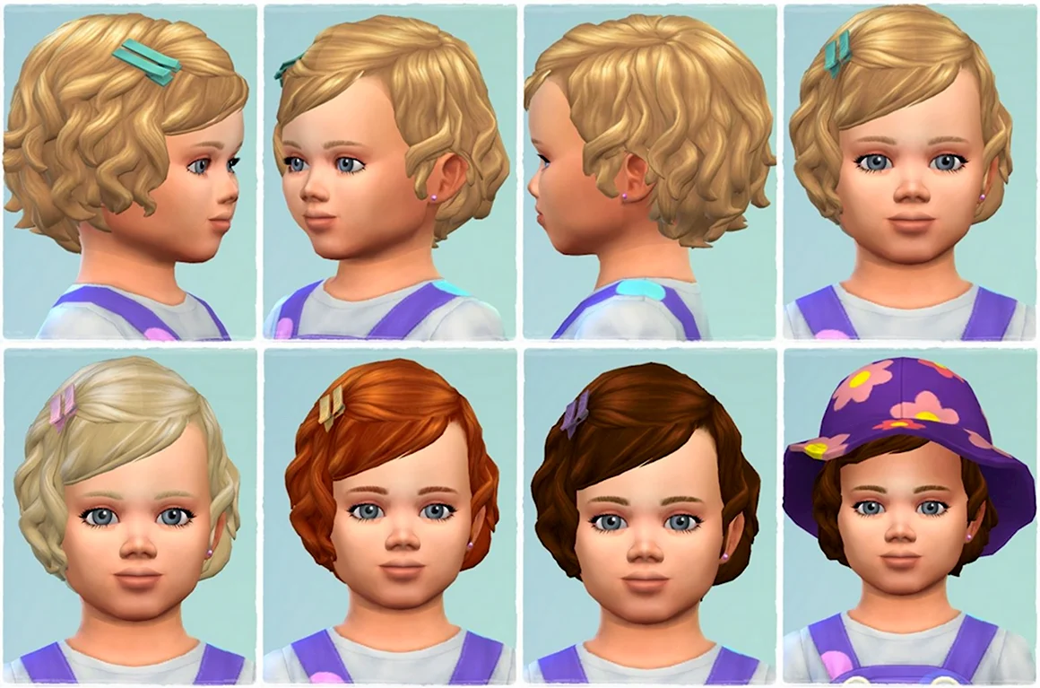 Прически для тоддлеров SIMS 4