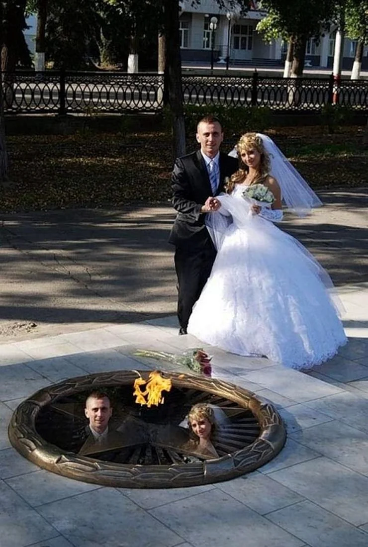 Прикольные Свадебные фотосессии
