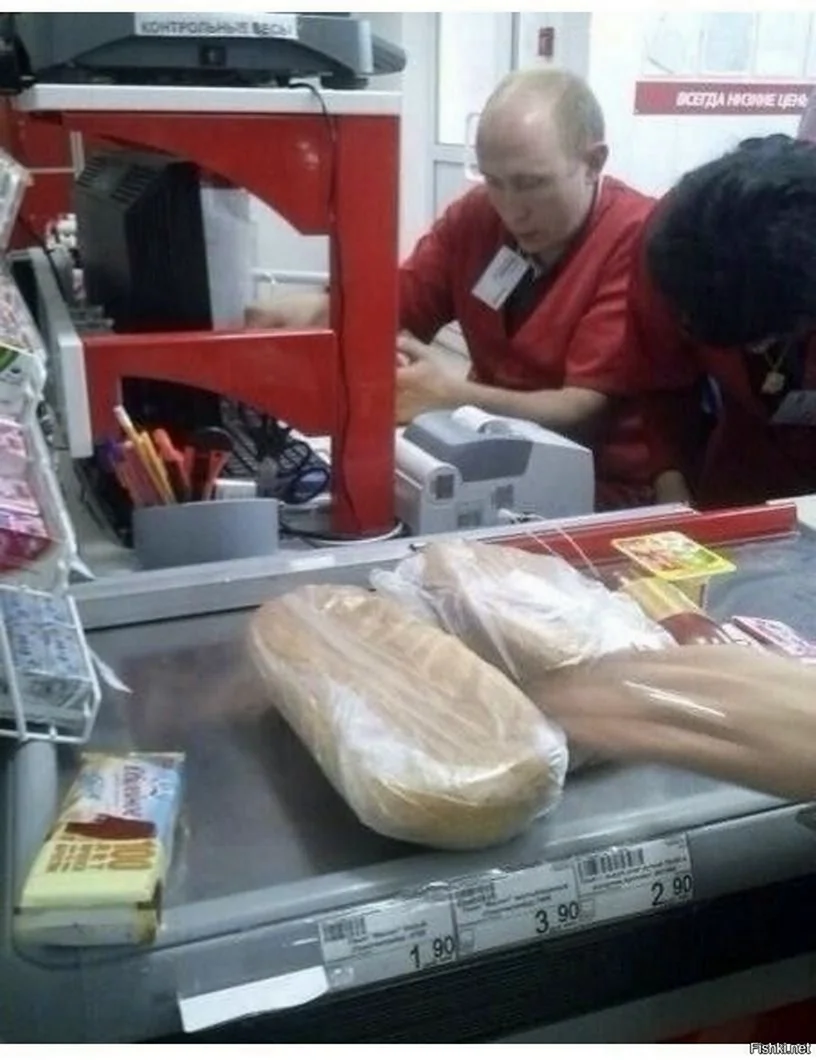 Приколы на кассе в магазине