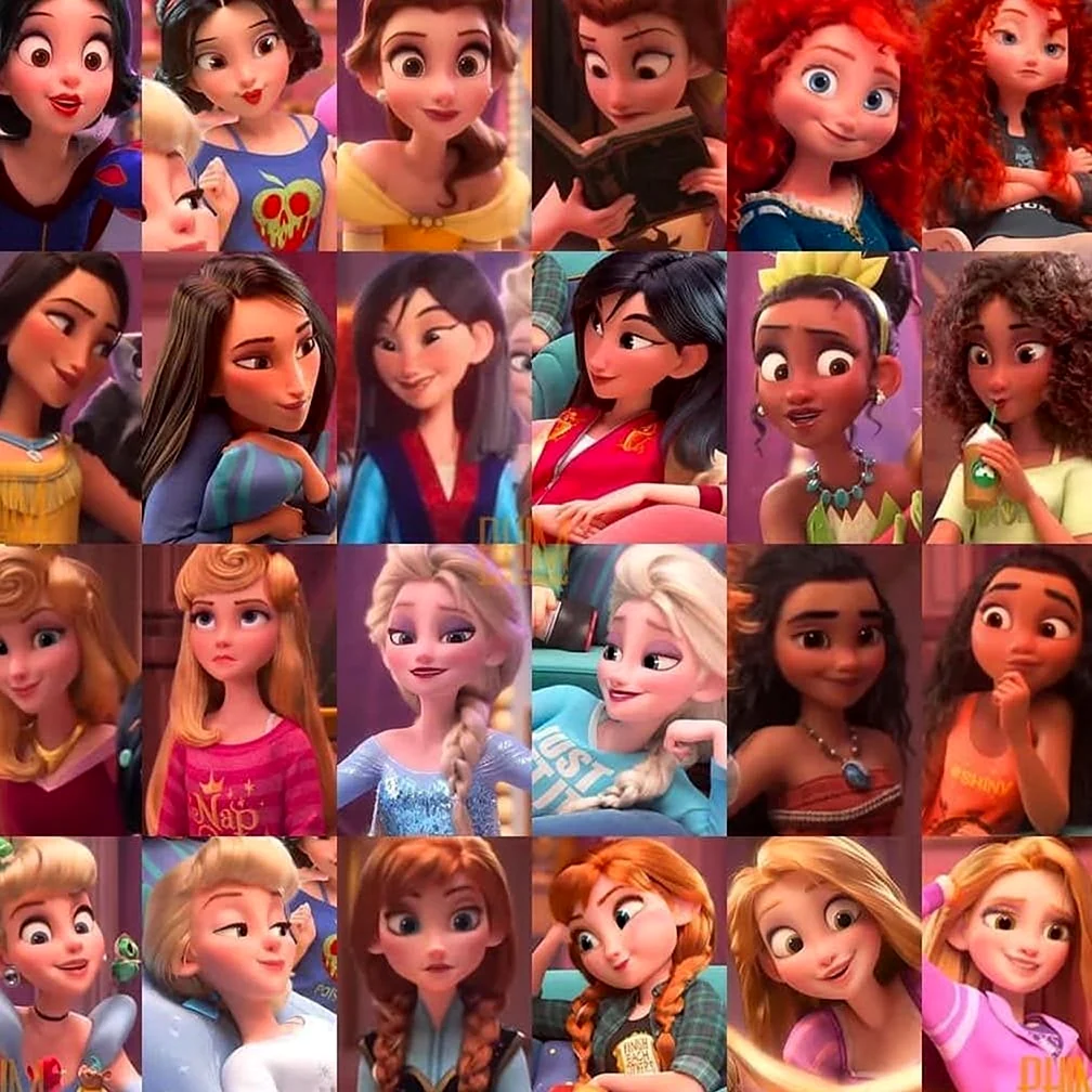 Принцессы Disney и их имена