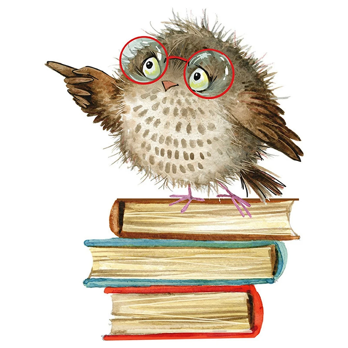 Птичка с книжкой
