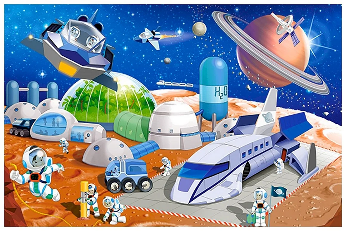Puzzle-40 Maxi. Космическая станция