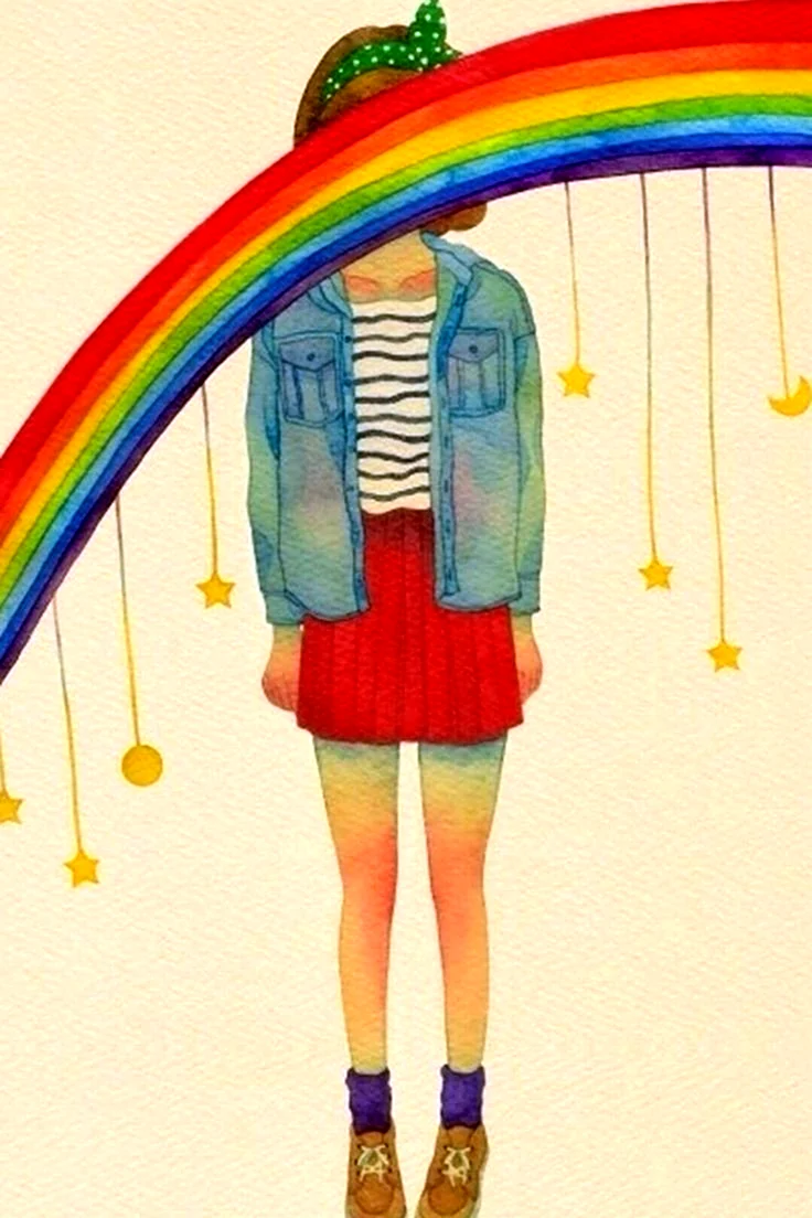 Радужные рисунки