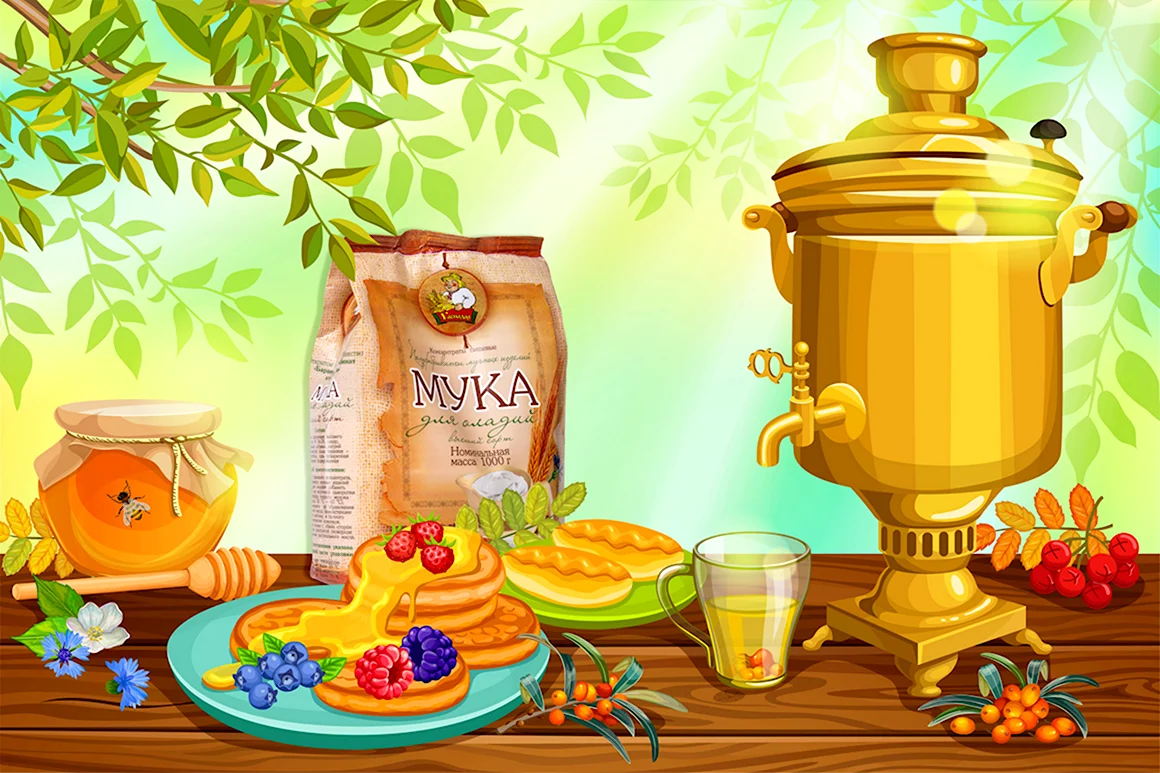 Рамка с самоваром