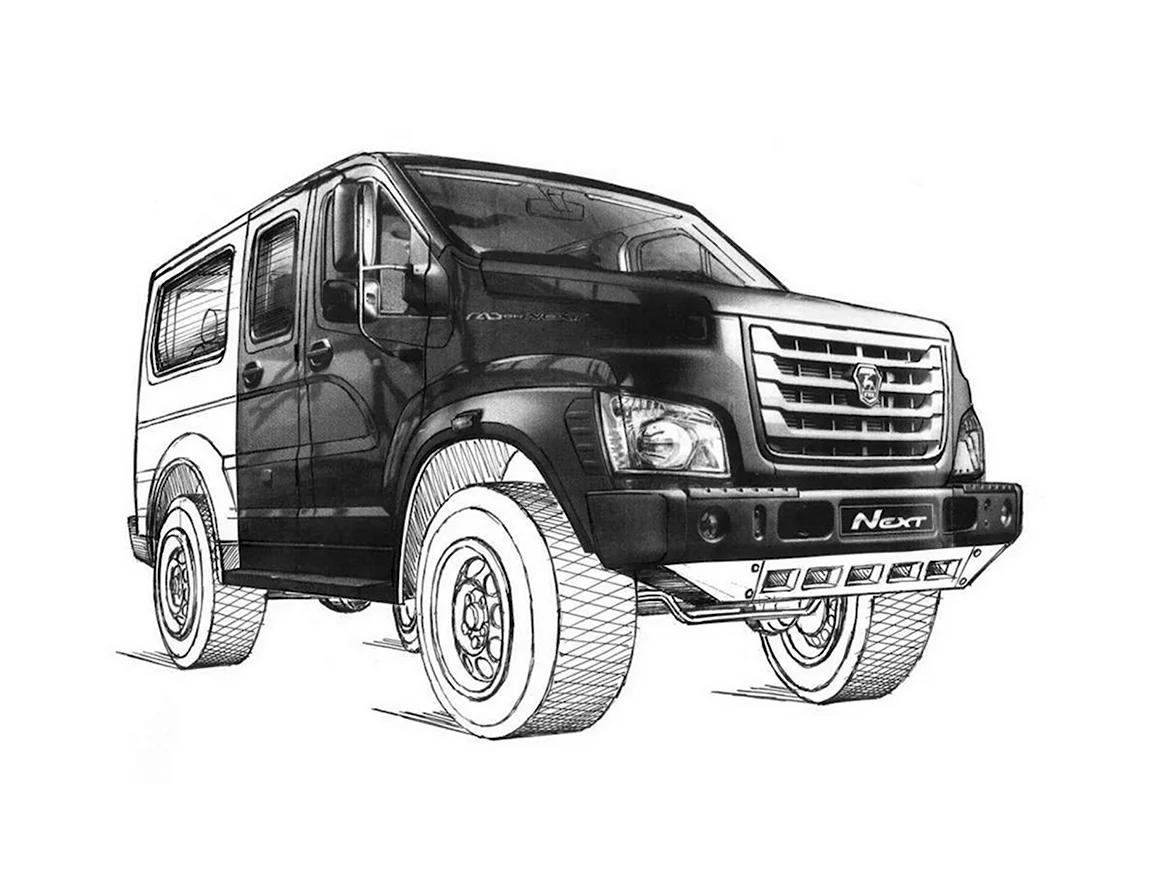Раскраска ГАЗ Некст