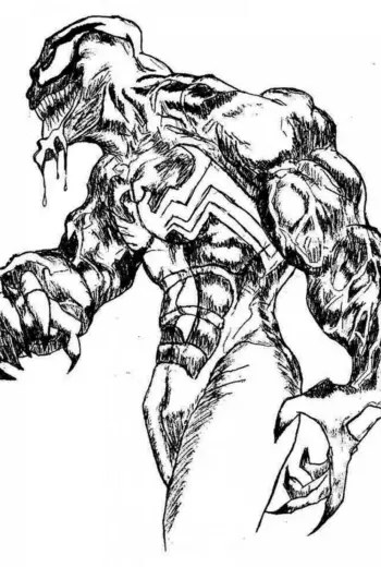 Раскраска Marvel Веном