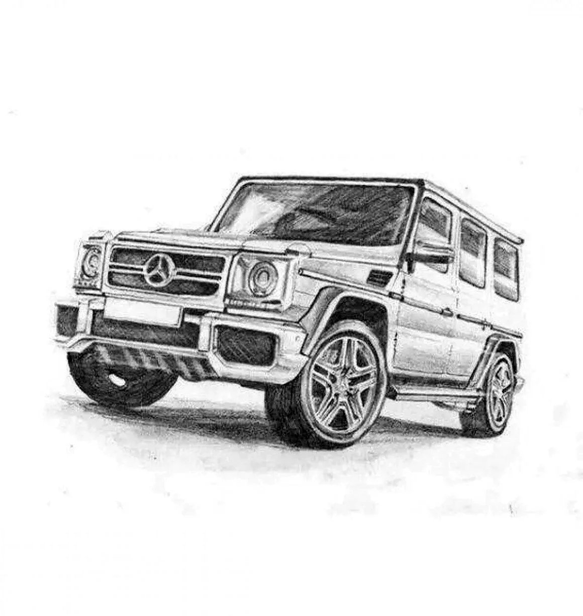 Раскраска Мерседес Гелендваген g63