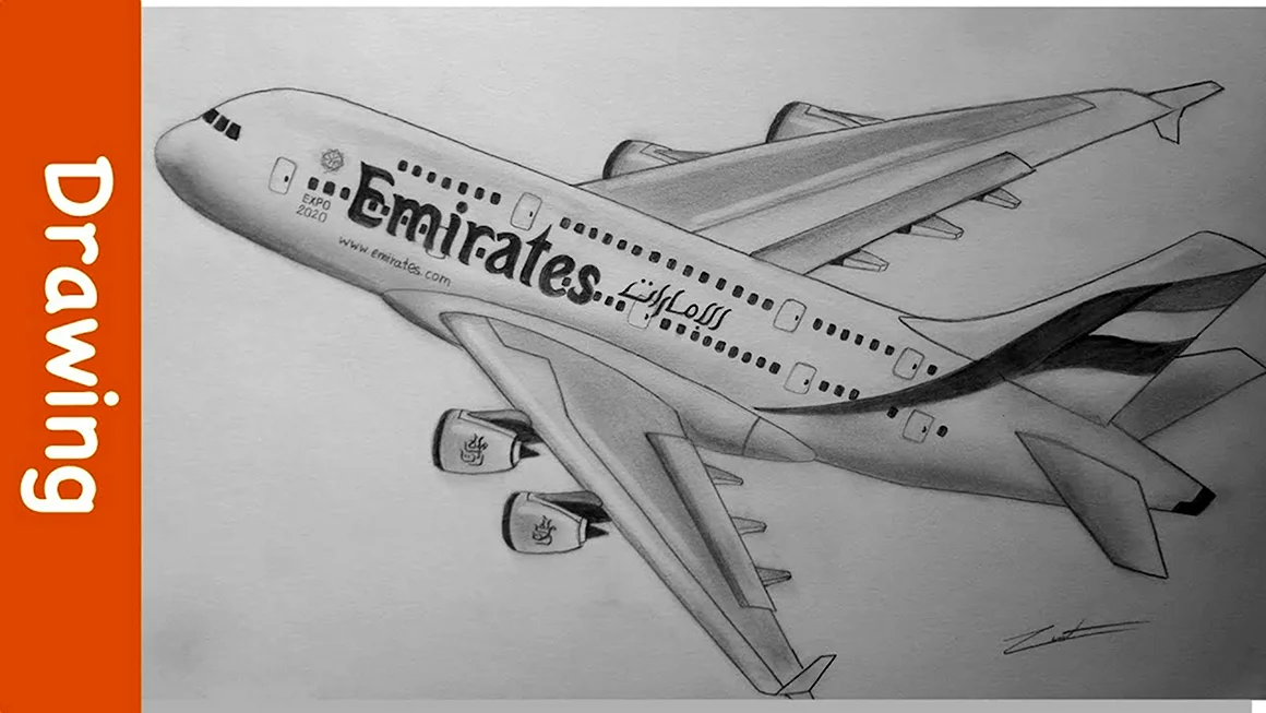 Раскраска самолета Airbus a380