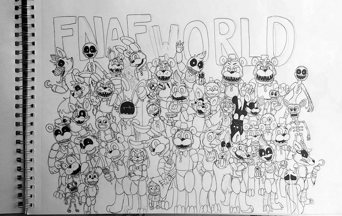 Раскраски FNAF World