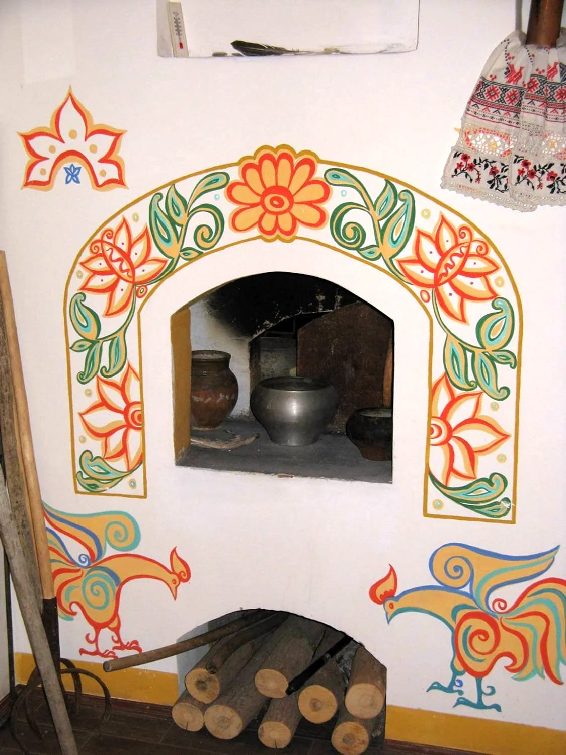 Расписная печь