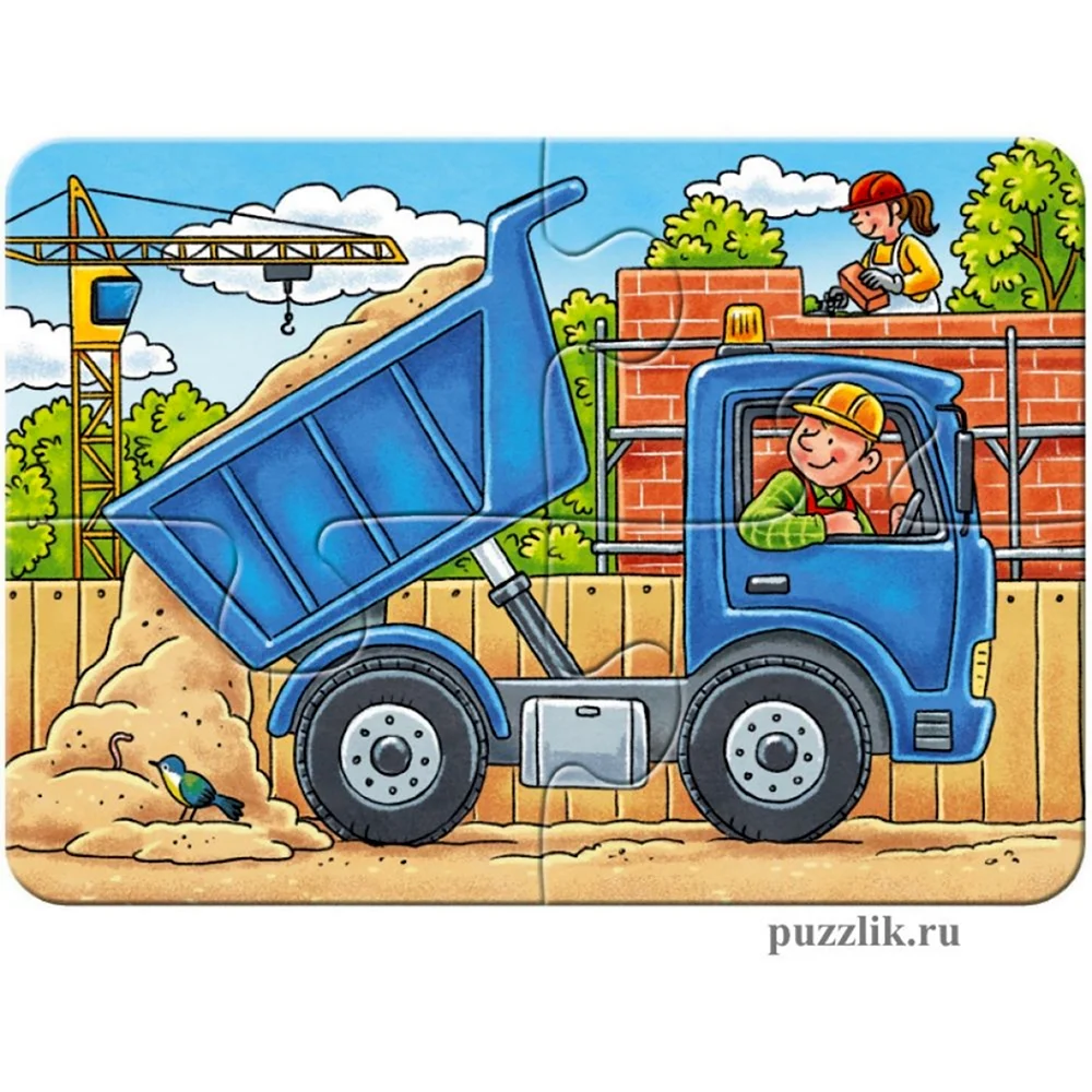 Ravensburger пазл строительная техника 2468 Эл.