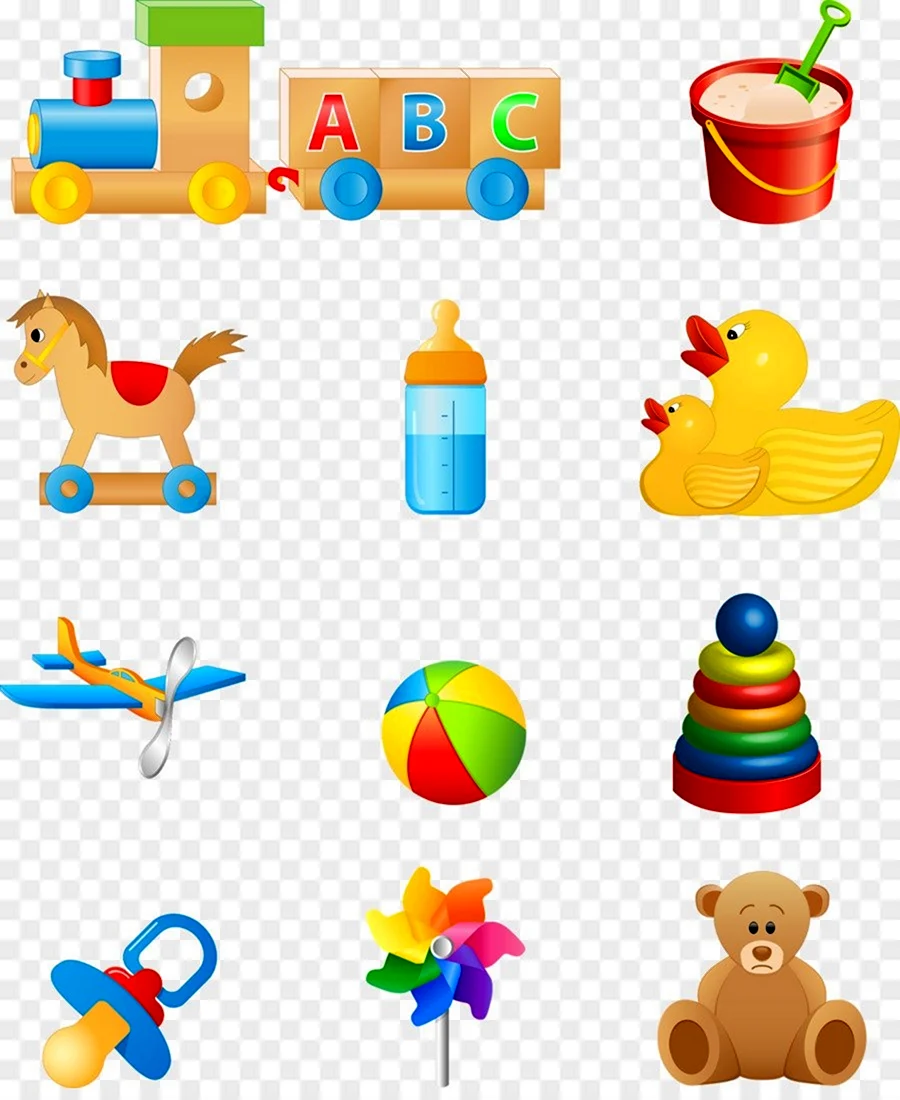 Развивающие игрушки вектор
