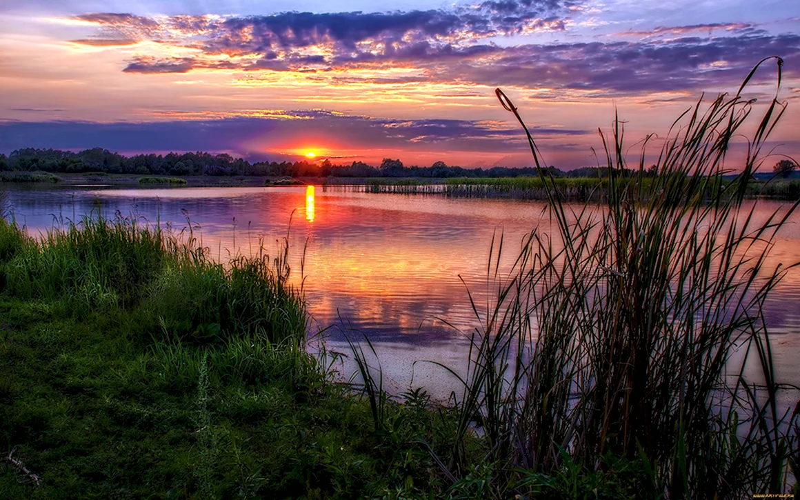 Река Чусовая закат
