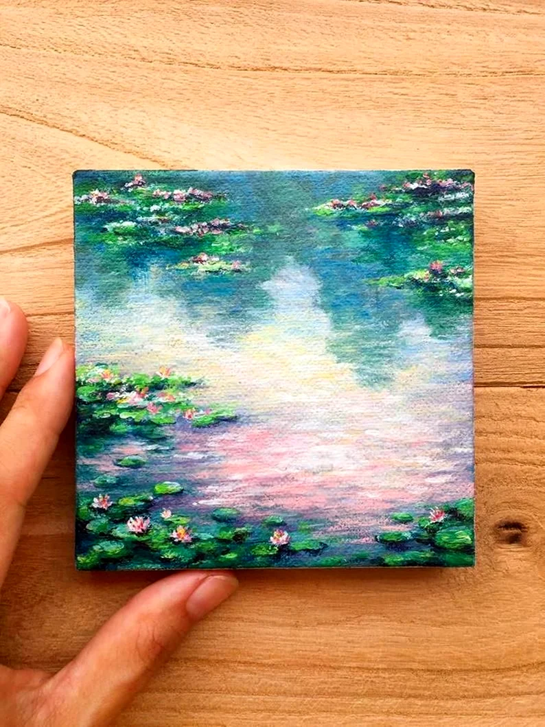 Рисование акрилом на холсте