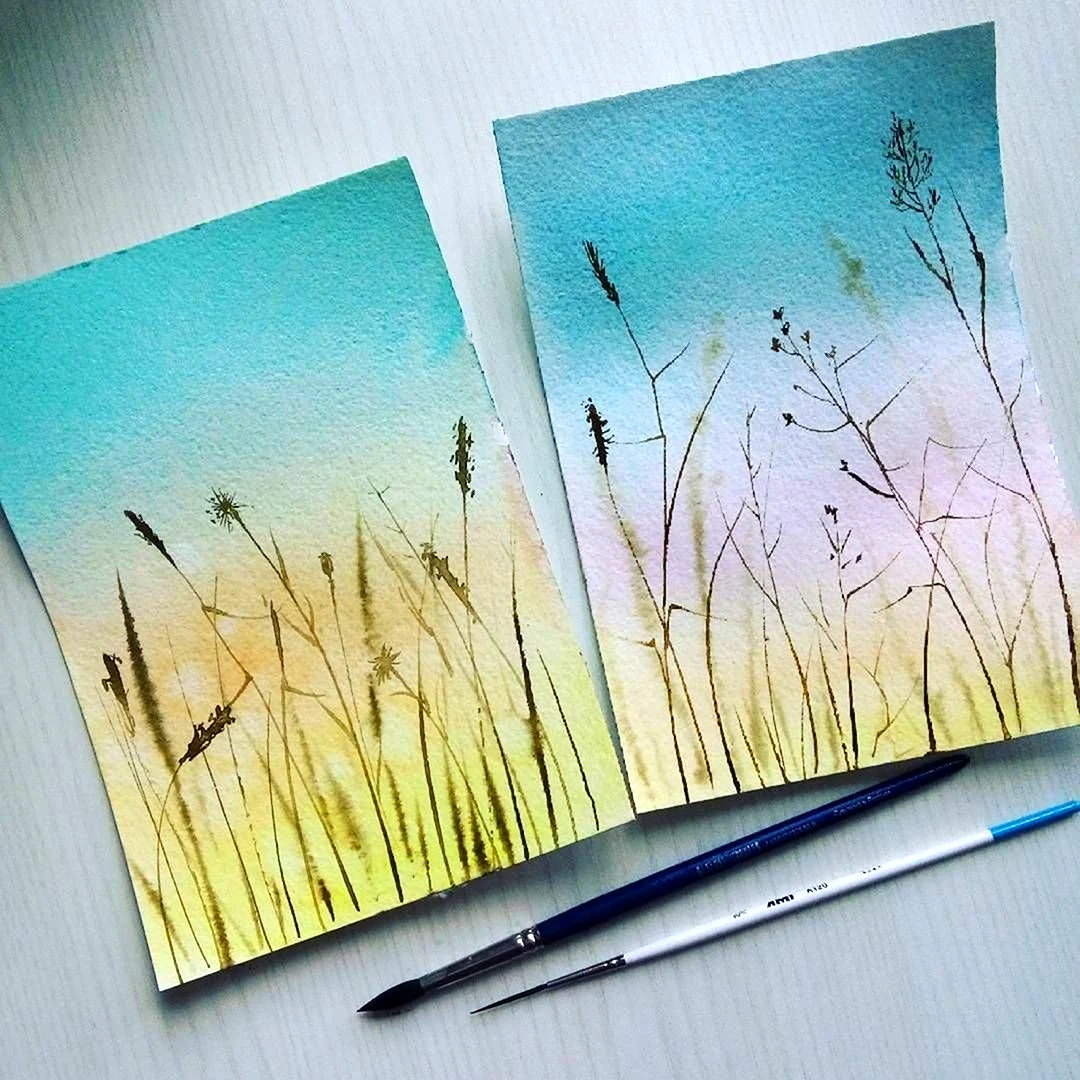 Рисование акварелью