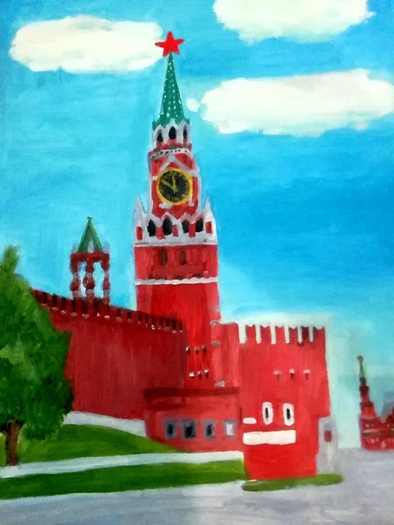 Рисование красная площадь