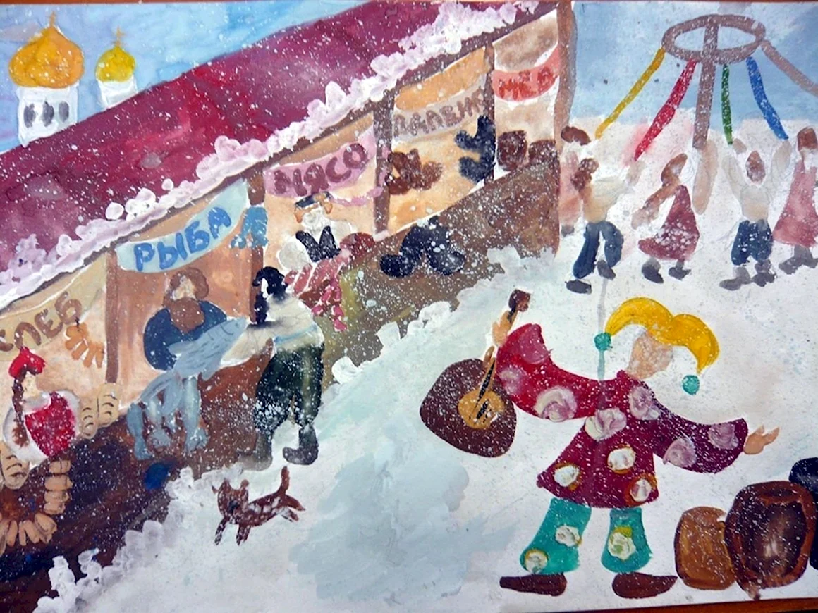 Рисование на тему ярмарка