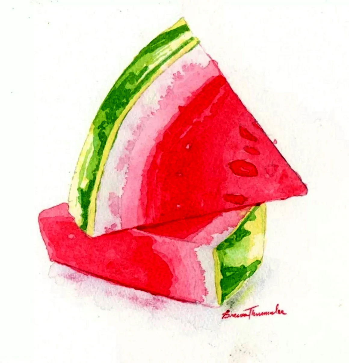 Рисунки акварелью