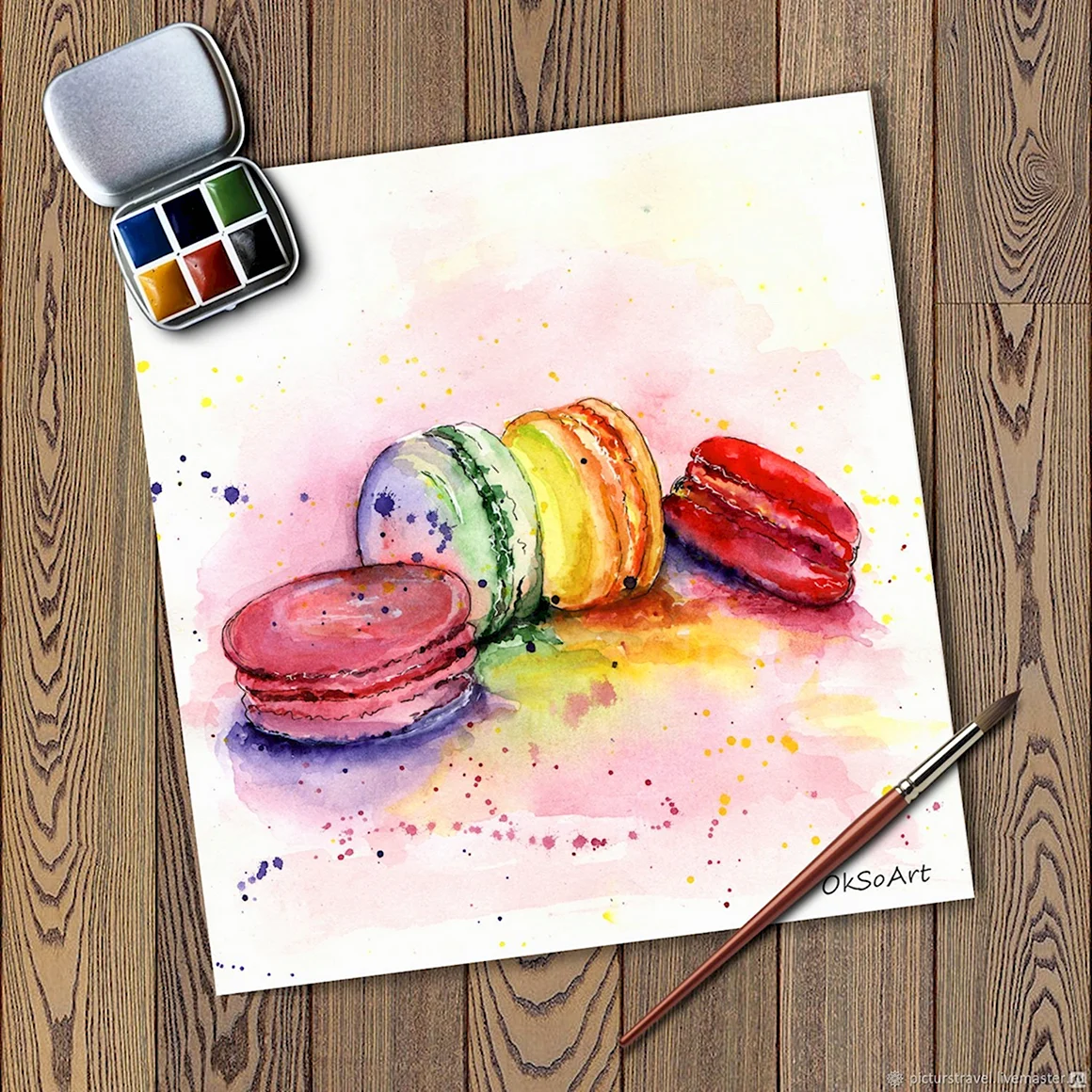 Рисунки акварелью