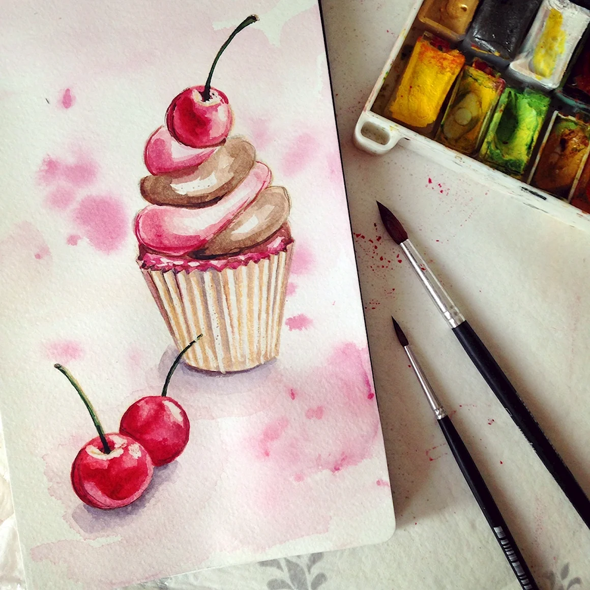 Рисунки акварелью для срисовки