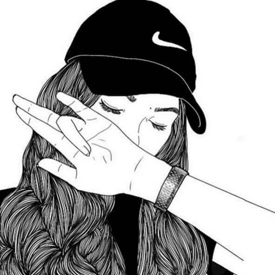 Рисунки для срисовки девушки крутые