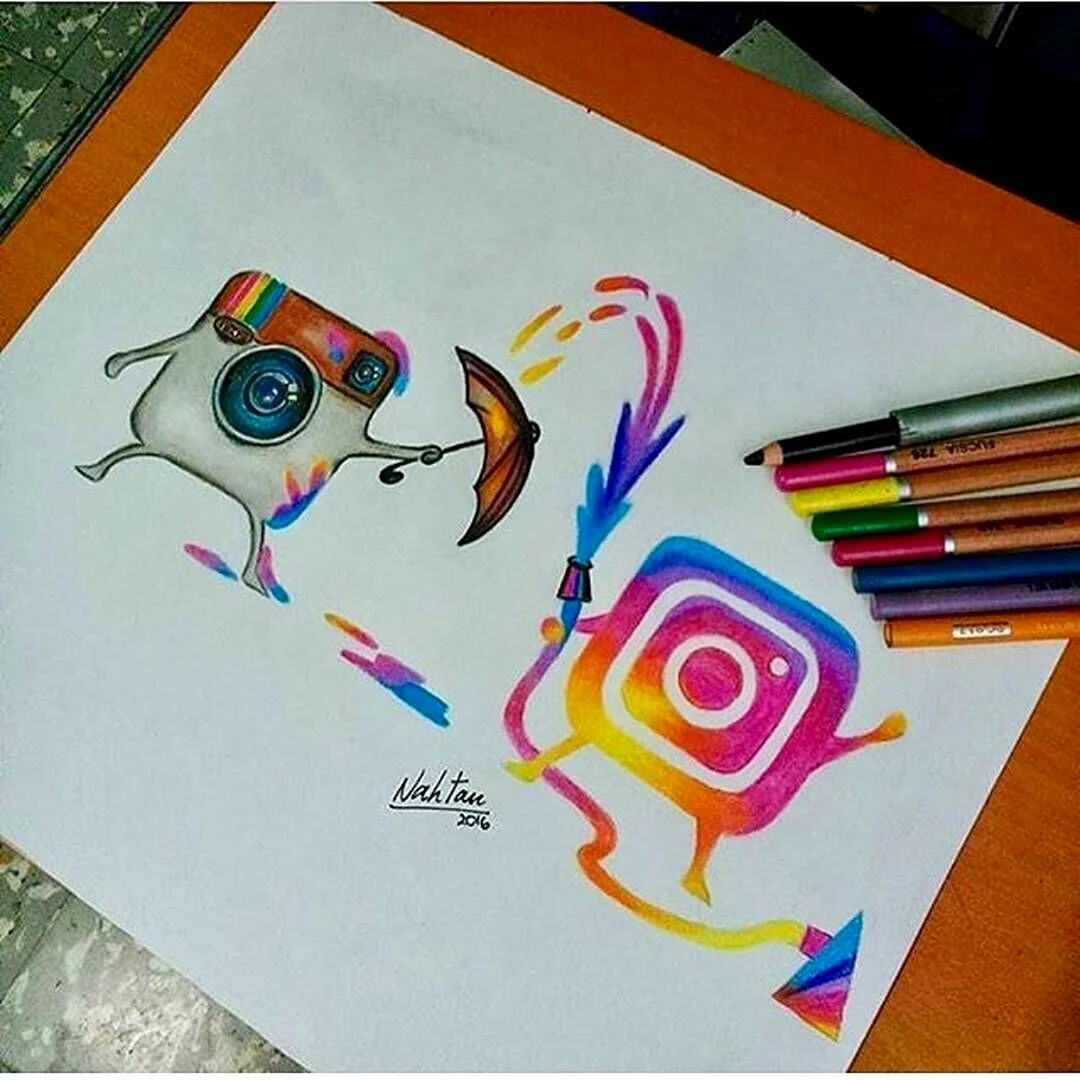 Рисунки для срисовки фломастерами