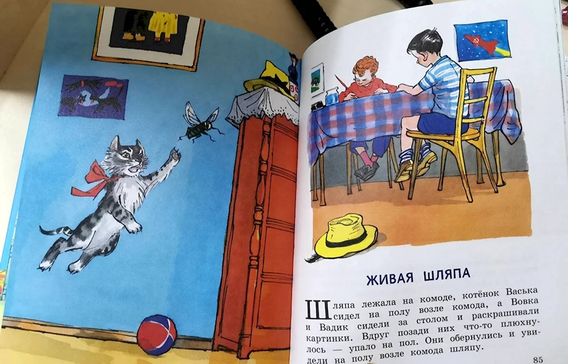 Рисунки к книге Носова Живая шляпа
