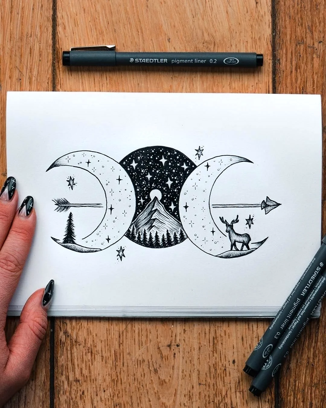 Рисунки маркерами