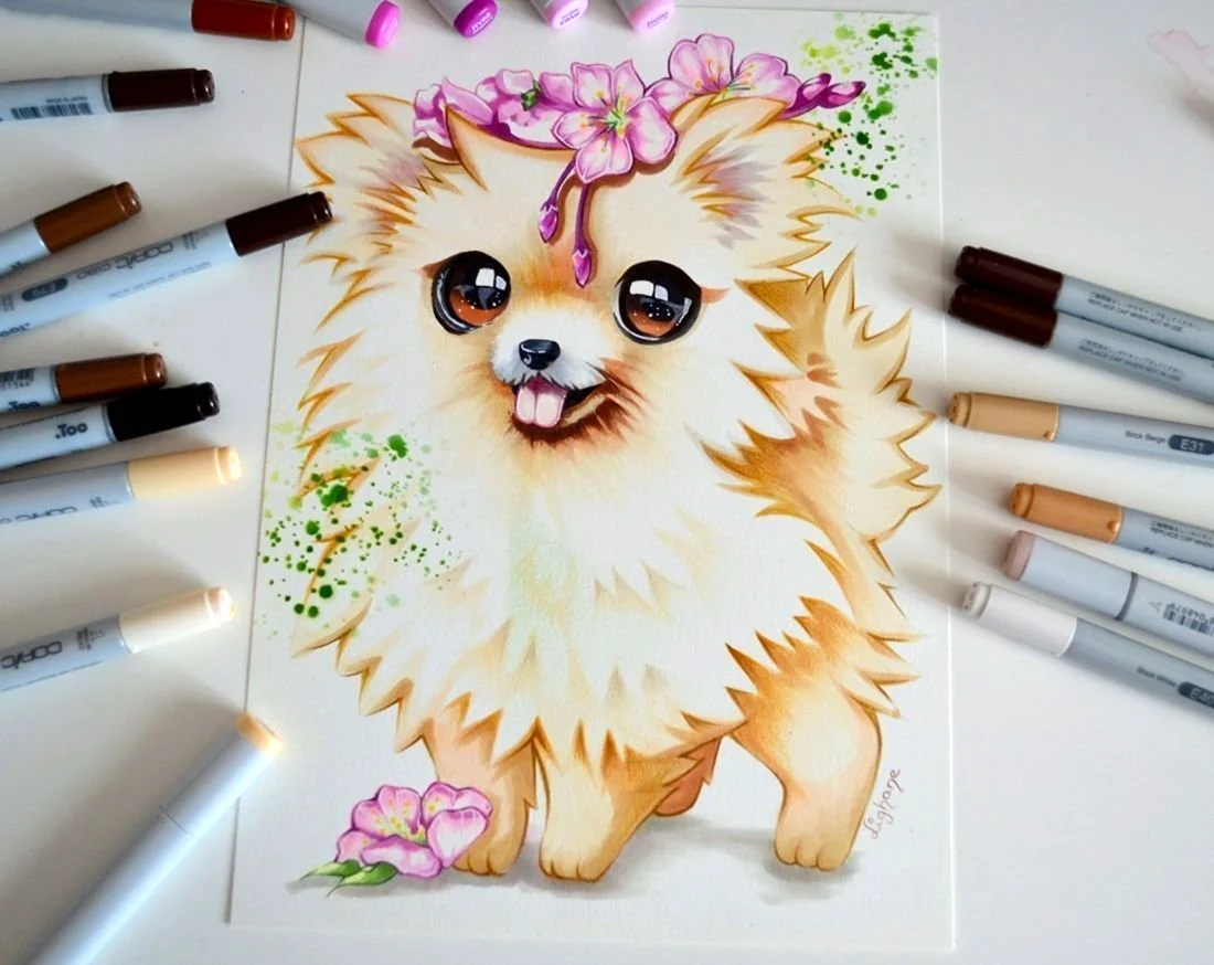 Рисунки маркерами