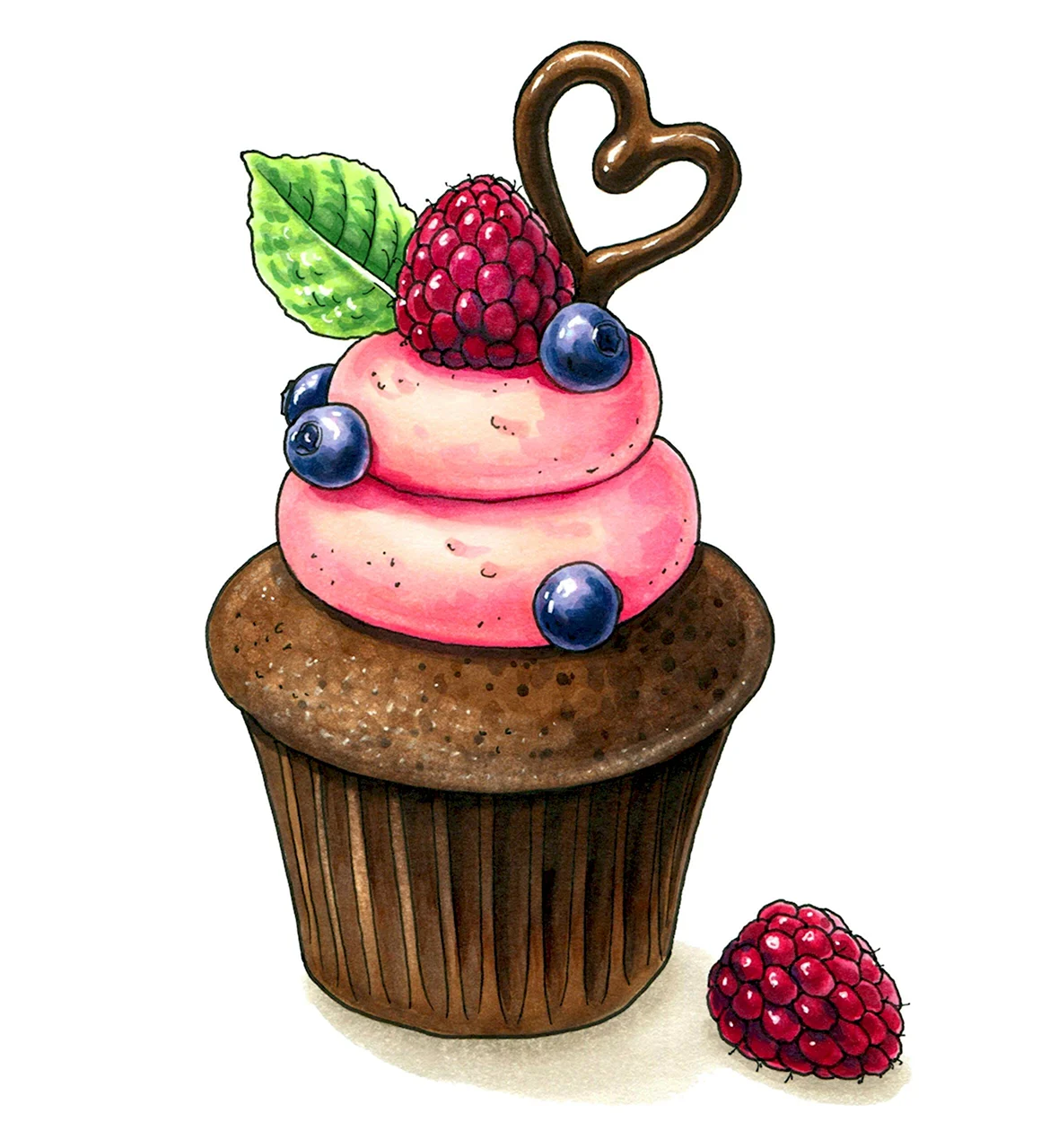 Рисунки пирожных