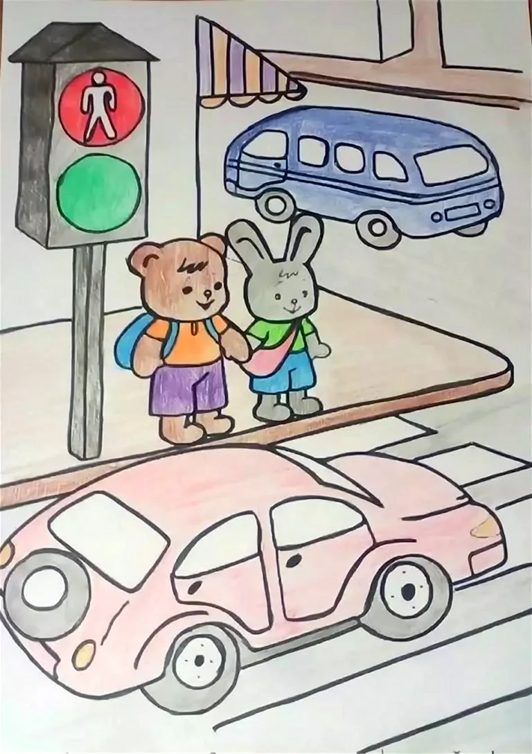 Рисунки по ПДД