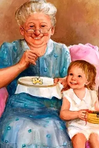 Рисунок бабушке на день рождения от внучки