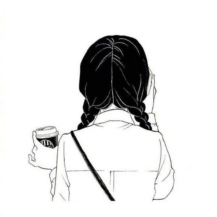 Рисунок девушки без лица