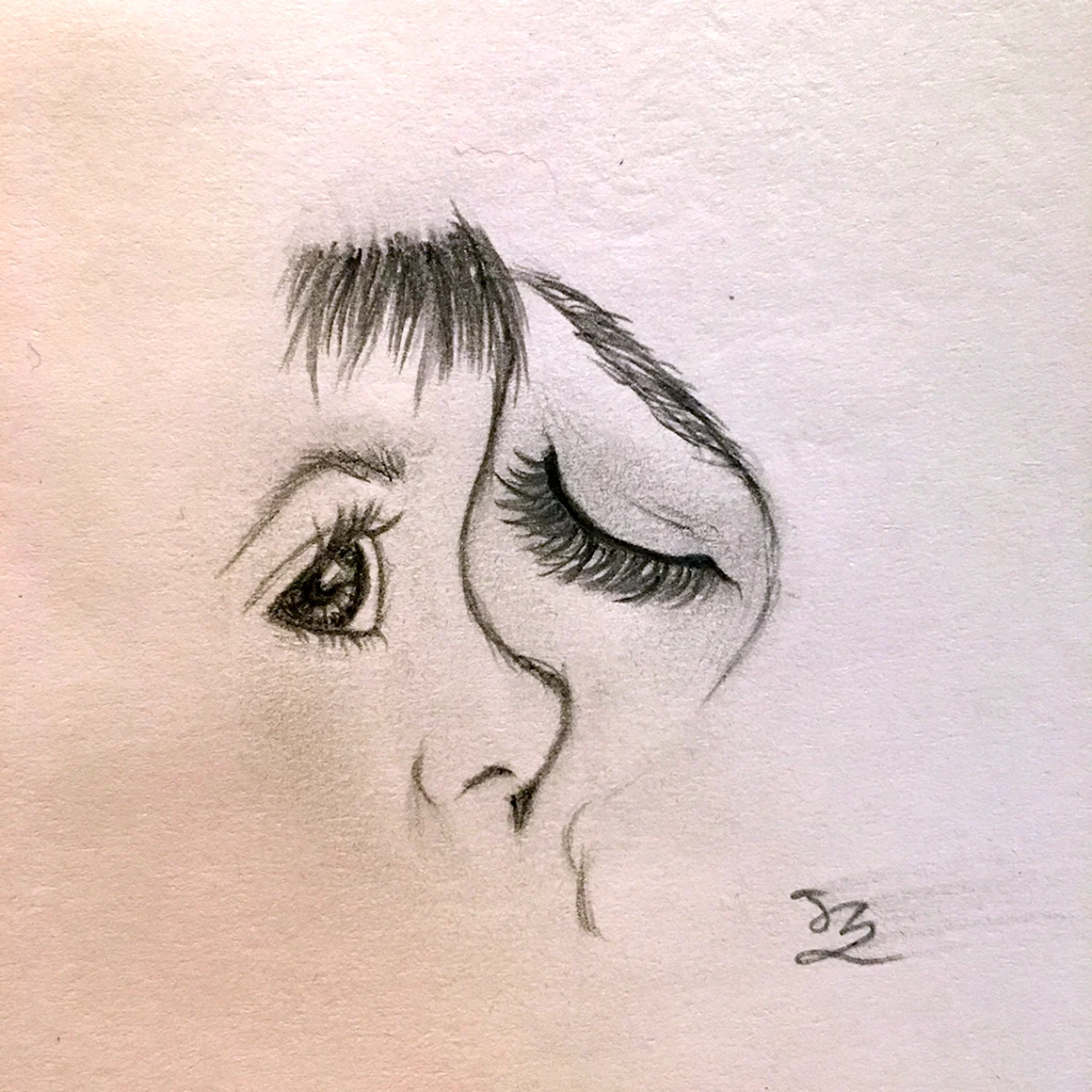 Рисунок глаза матери