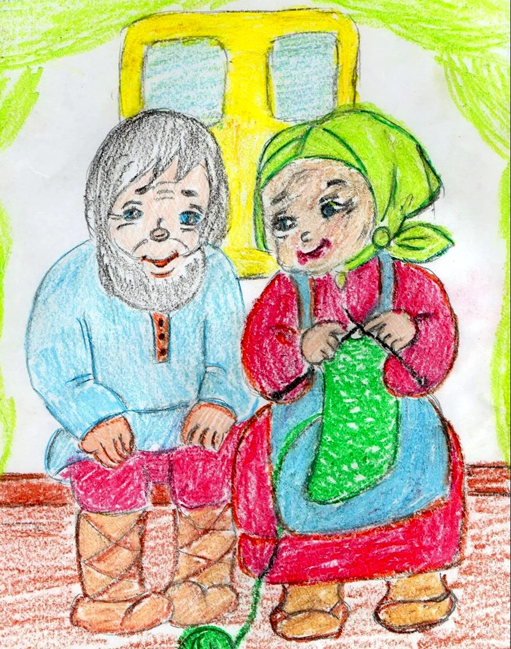 Рисунок на тему бабушка