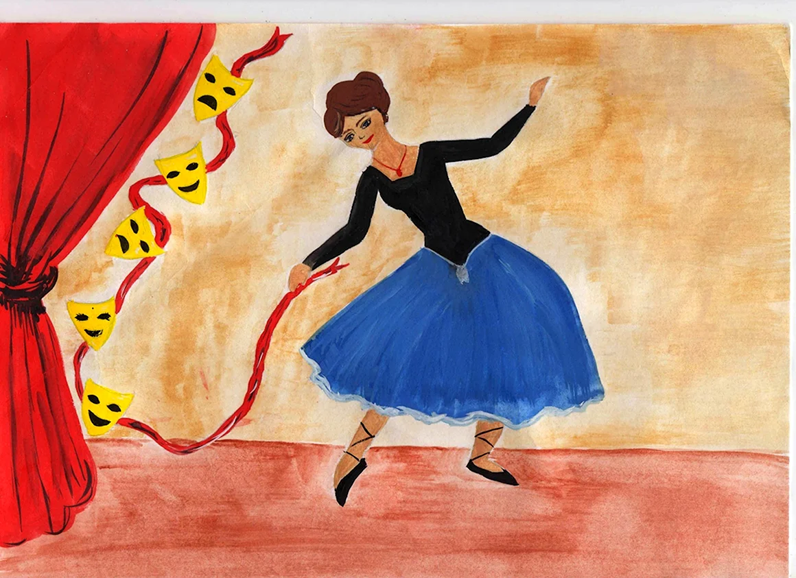 Рисунок на тему балет