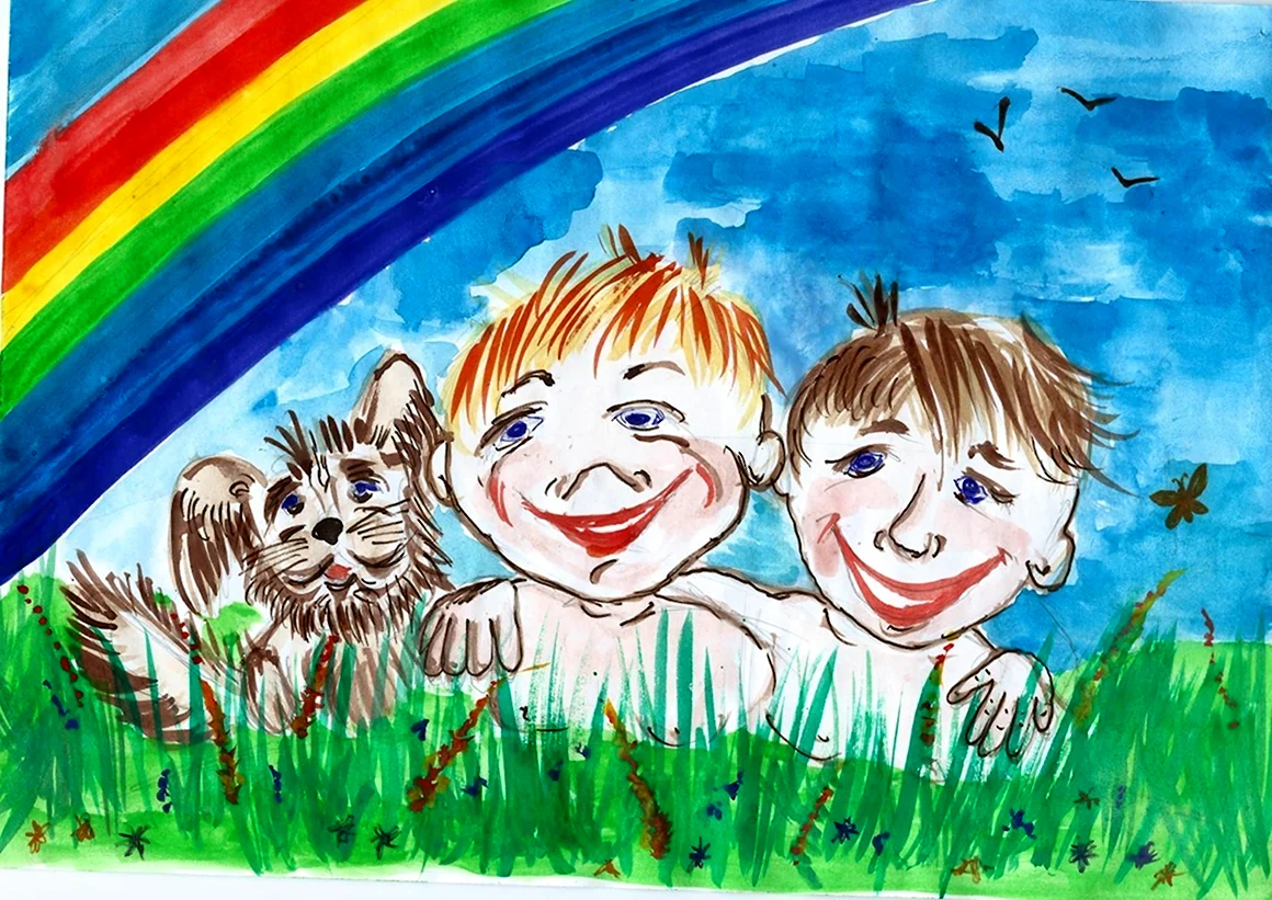 Рисунок на тему Дружба