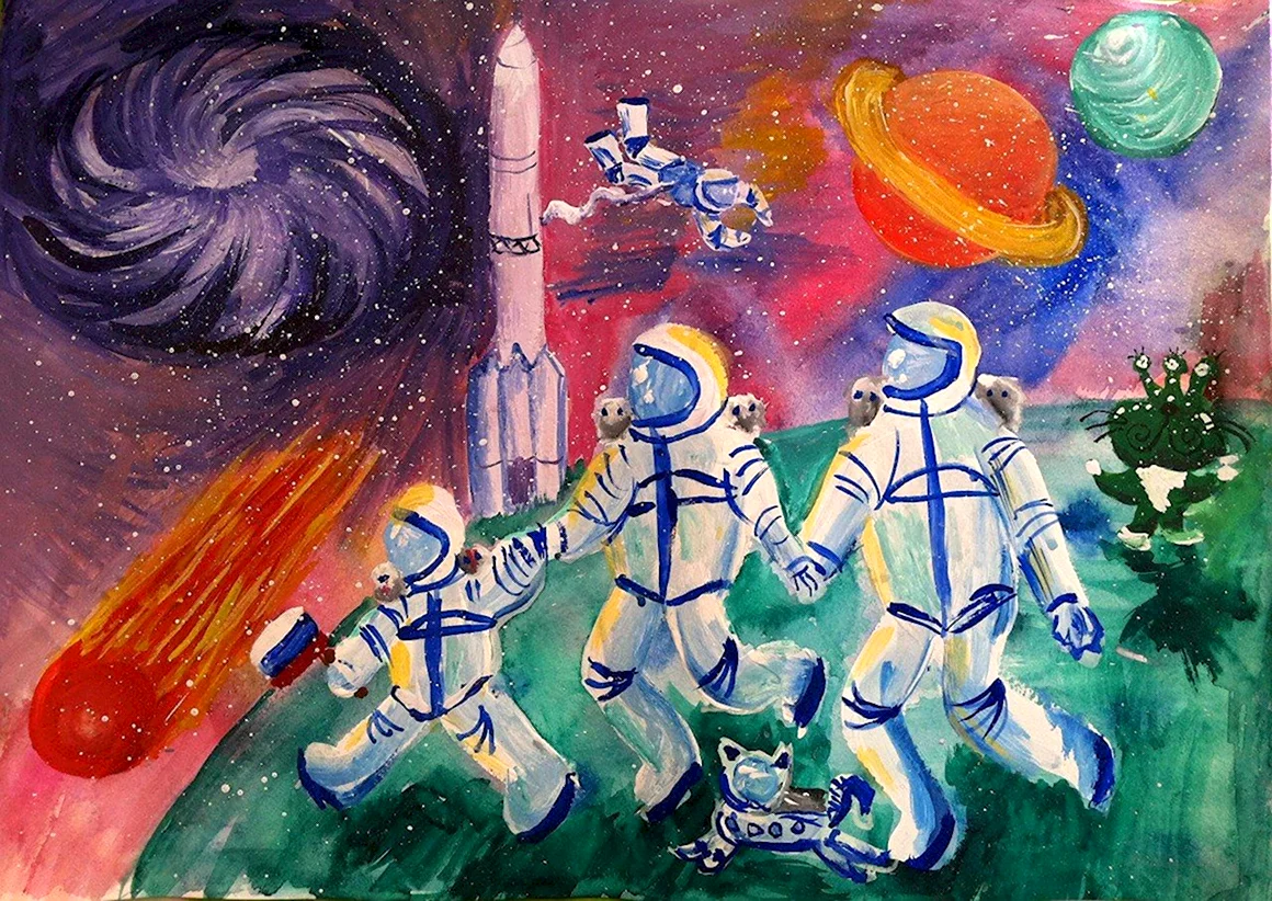 Рисунок на тему космос